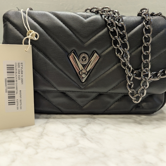 Valentino Orlandi Black Vegan Leather Bag - Picture 2 of 16